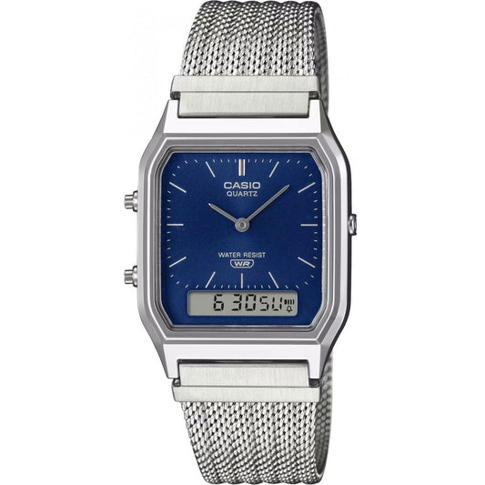 CASIO VINTAGE Mod. EDGY COLLECTION MESH STRAP - BLUE