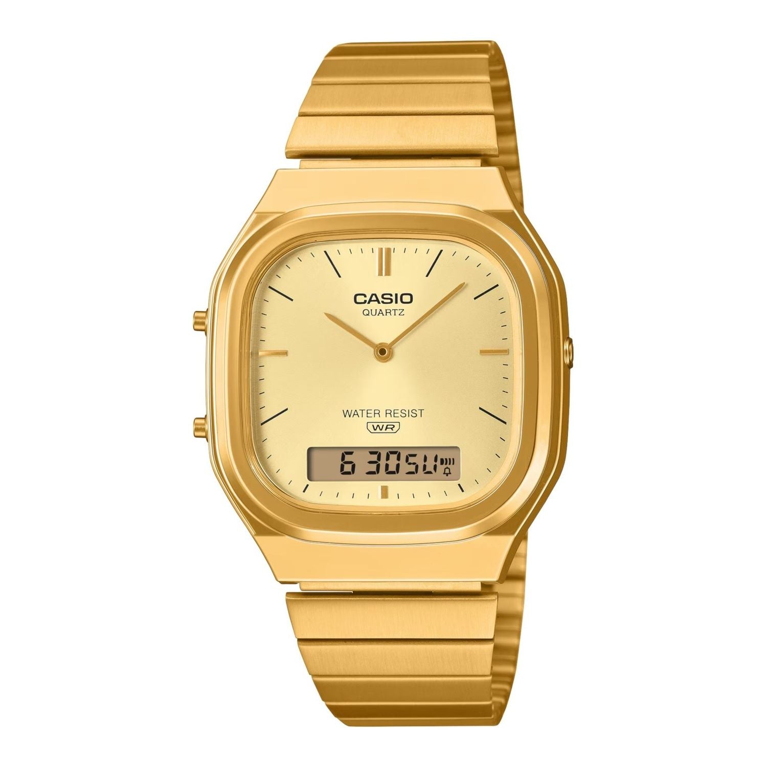 CASIO VINTAGE Mod. EDGY ROUNDED SQUARE - GOLD