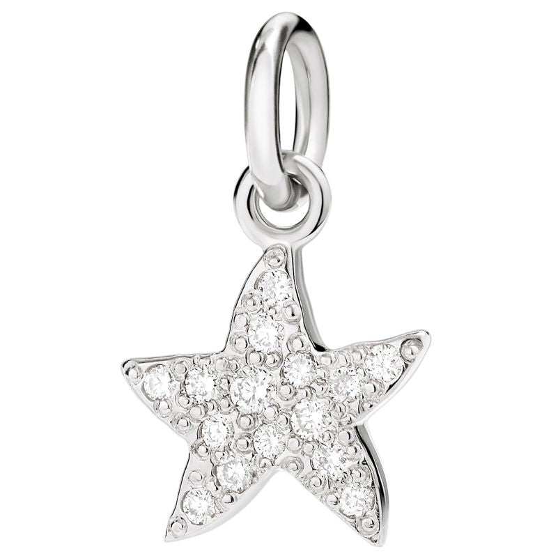 CHARMS DODO MOD. DMB5003STARSDB0OB silver star-shaped charm with crystals.