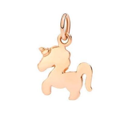 Gold unicorn charm pendant, unisex jewelry, CHARMS DODO MOD. DMB9031UNICS0009R
