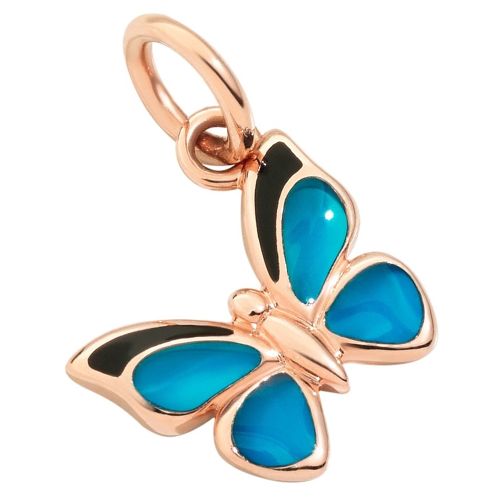 Blue butterfly charm, CHARMS DODO MOD. DMC2022BFLYSEBL9R, elegant jewelry accessory.