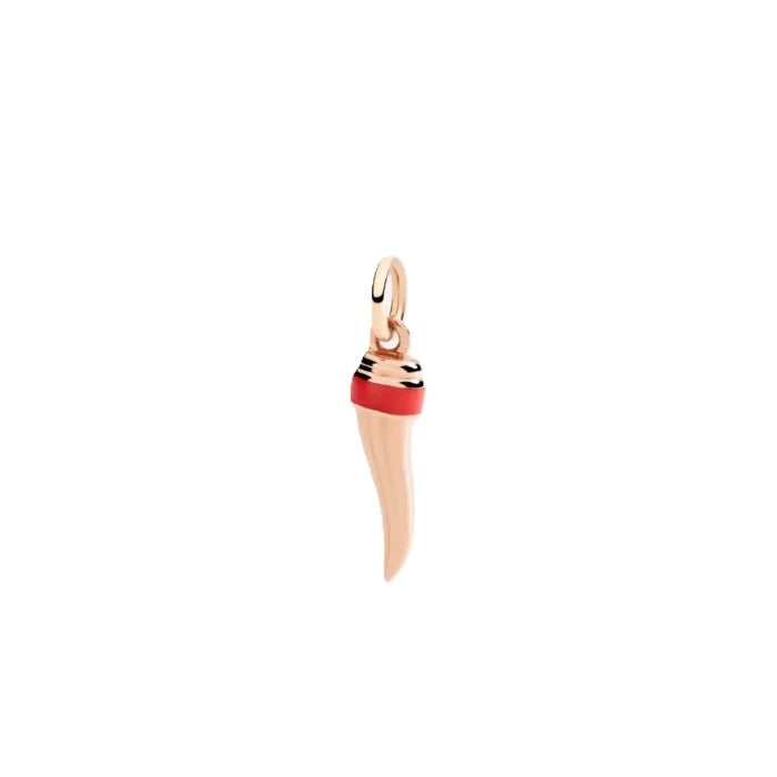 CHARMS DODO MOD. DMC5003HORNXERO9R gold and red charm with horn shape