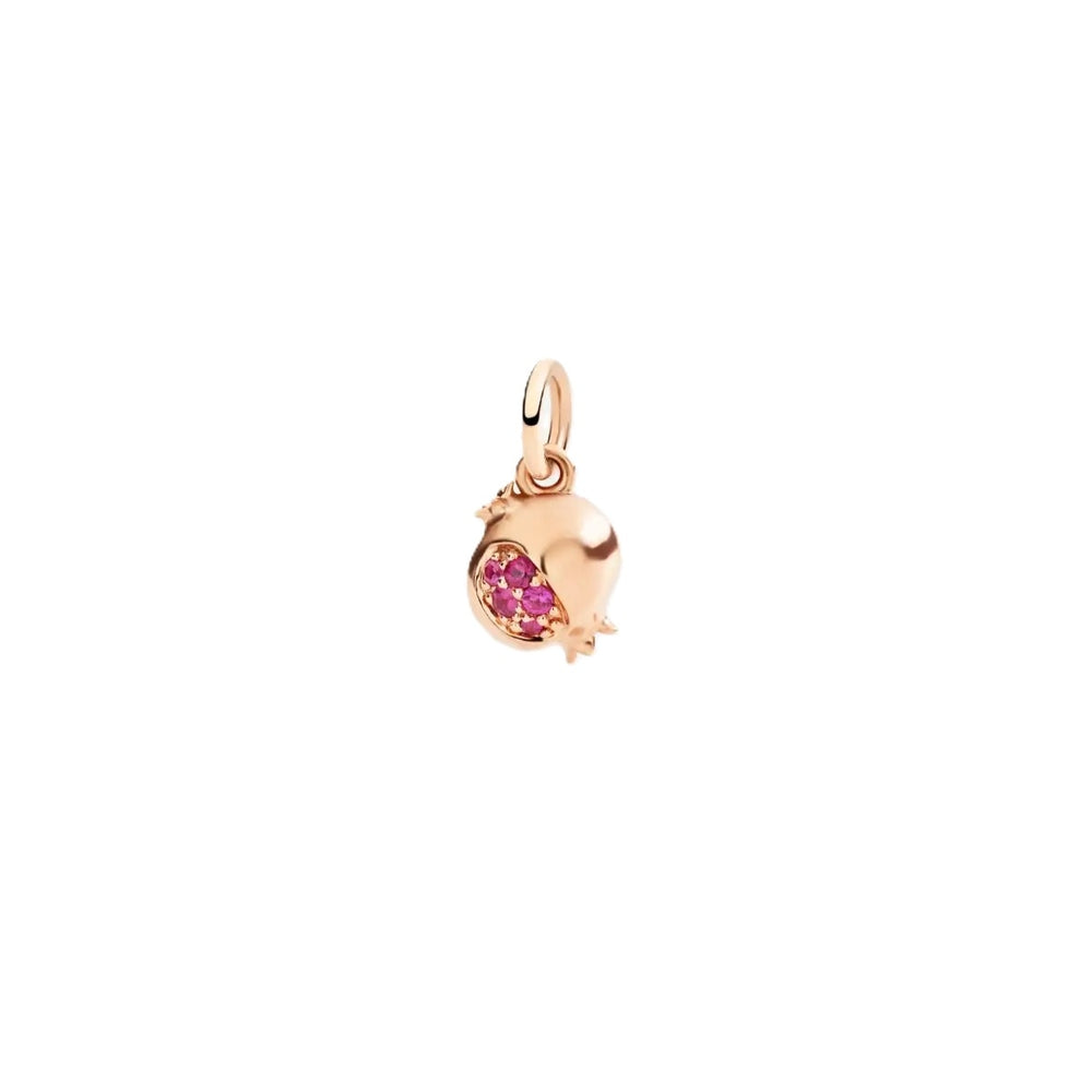 CHARMS DODO MOD. DMC5006POMEGRY09R rose gold charm with pink gemstone detail