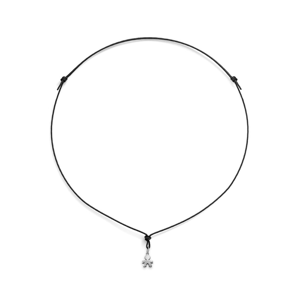 CHARMS LE BEBE MOD. LBB940 on black adjustable necklace.