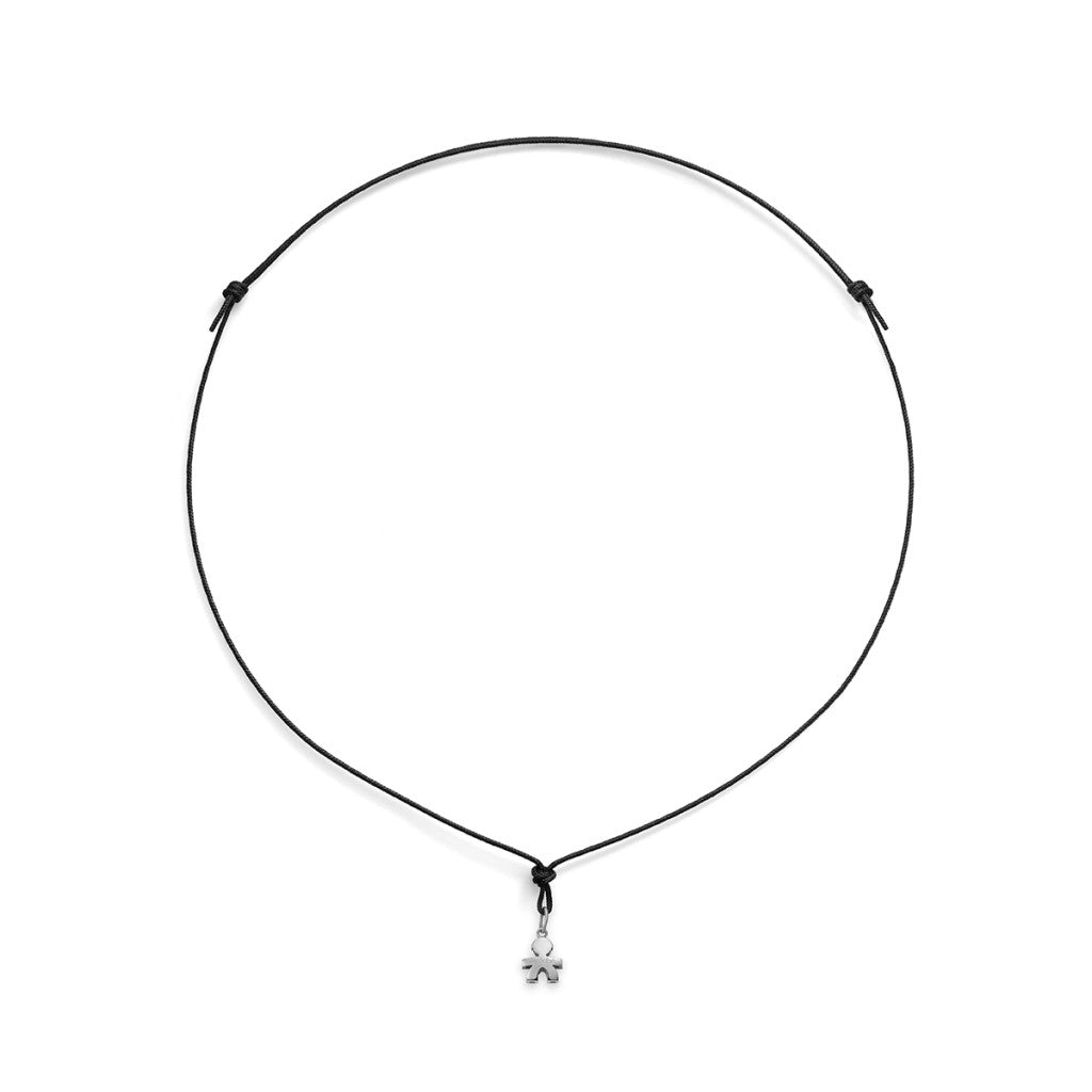 CHARMS LE BEBE MOD. LBB940 on black adjustable necklace.