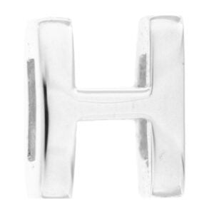 CHARMS RUE DES MILLE MOD. XB-H silver charm with letter 'H' design