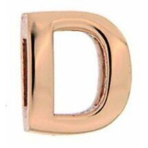 Elegant gold letter 'D' charm from CHARMS RUE DES MILLE MOD. XR-D collection, perfect for personalized jewelry designs.