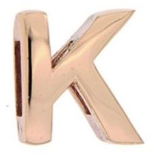CHARMS RUE DES MILLE MOD. XR-K in gold, K-shaped charm accessory