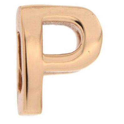 Gold letter P charm, CHARMS RUE DES MILLE MOD. XR-P