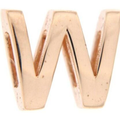 CHARMS RUE DES MILLE MOD. XR-W charm in gold tone shaped as the letter W.