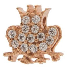 CHARMS RUE DES MILLE MOD. XRZW-002 gold charm with sparkling stones