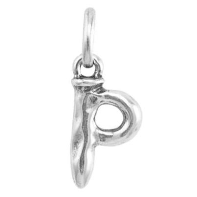 CHARMS UNO DE 50 MOD. UD_CHA0042-P-S silver charm pendant in letter P shape