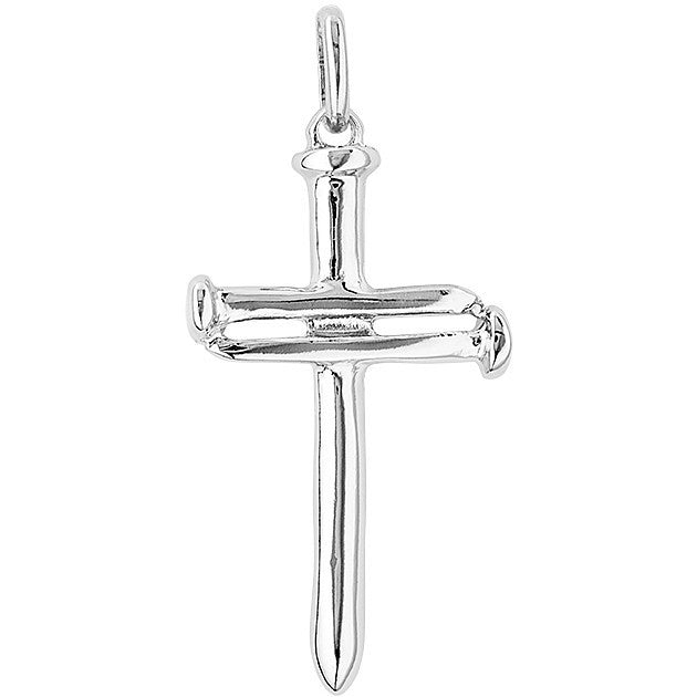Silver cross pendant, CHARMS UNO DE 50 MOD. UD_CHA0046-T-S, showcasing unique handcrafted design.