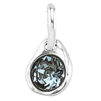 CHARMS UNO DE 50 MOD. UD_CHA0079AZUMTL0U silver charm featuring a blue gemstone design