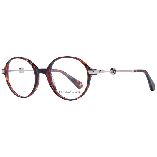 CHRISTIAN LACROIX MOD. CL1142 50206 stylish lady's glasses with distinctive round tortoiseshell frames and elegant temples.