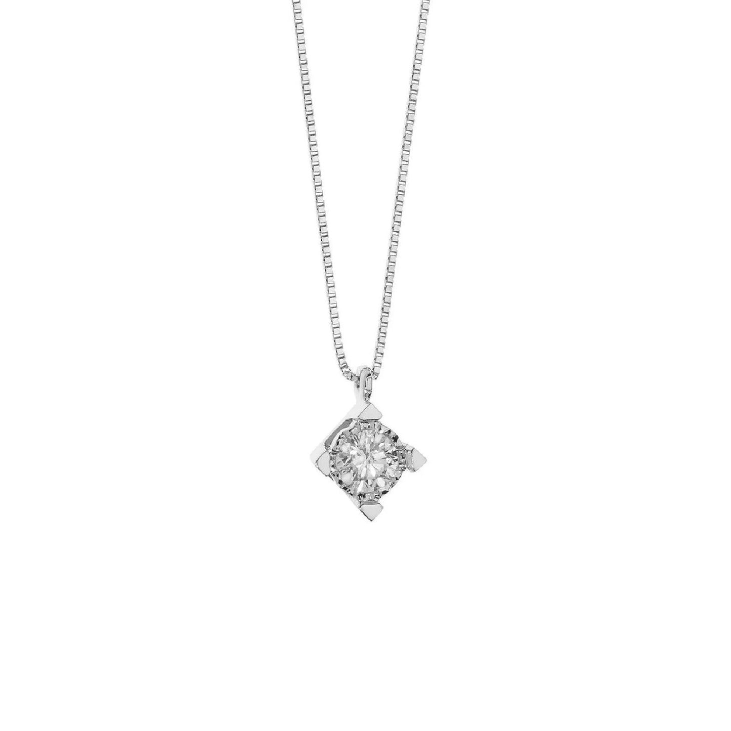 Elegant necklace with a sparkling diamond pendant, product COLLANE COMETE MOD. GLB1539 displayed against a white background