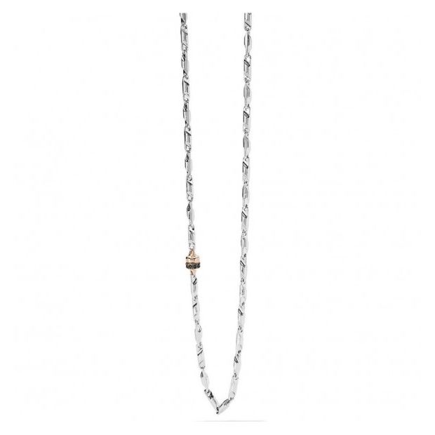 Elegant silver necklace featuring COLLANE COMETE MOD. UGL692 design with intricate detailing for a stylish look.