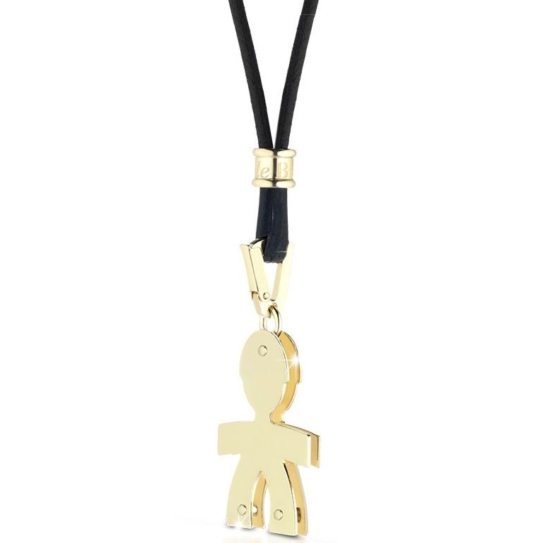 Gold ciondolo for ladies - COLLANE LE BEBE MOD. I CLASSICI - made in Italy, includes official box packaging.