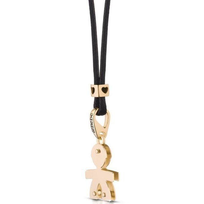 Gold 9 Kt COLLANE LE BEBE MOD. LBB042-N lady necklace, made in Italy, featuring a child pendant, with official packaging.