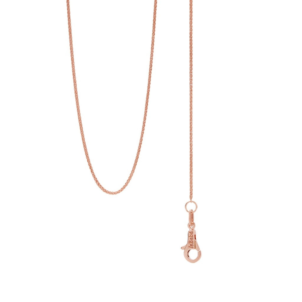 COLLANE LE BEBE MOD. LBBC9KR delicate rose gold necklace with lobster clasp.