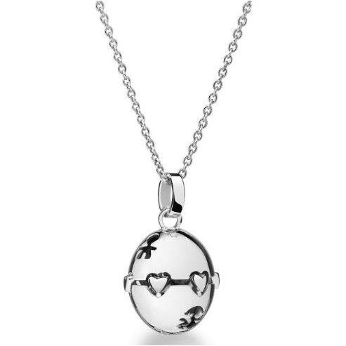 Gold necklace with heart pendant from COLLANE LE BEBE MOD. SNMA020, 9 Kt, for ladies, made in Italy, comes with official box packaging.