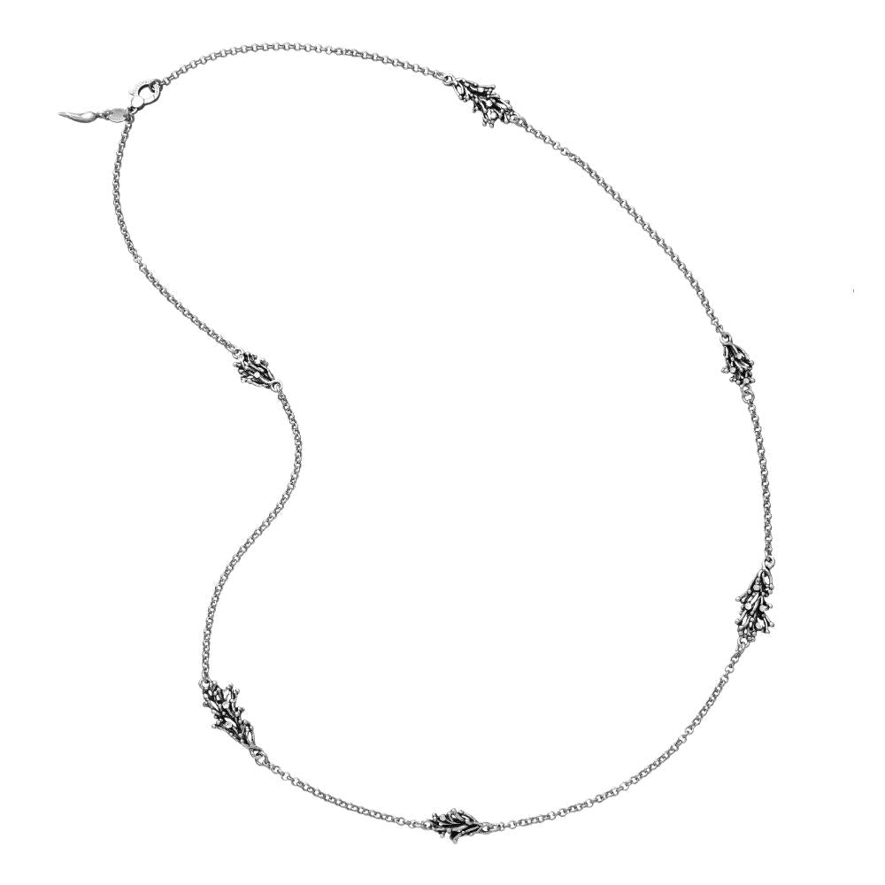 Elegant COLLANE RASPINI MOD. 12312 silver necklace with intricate design details.