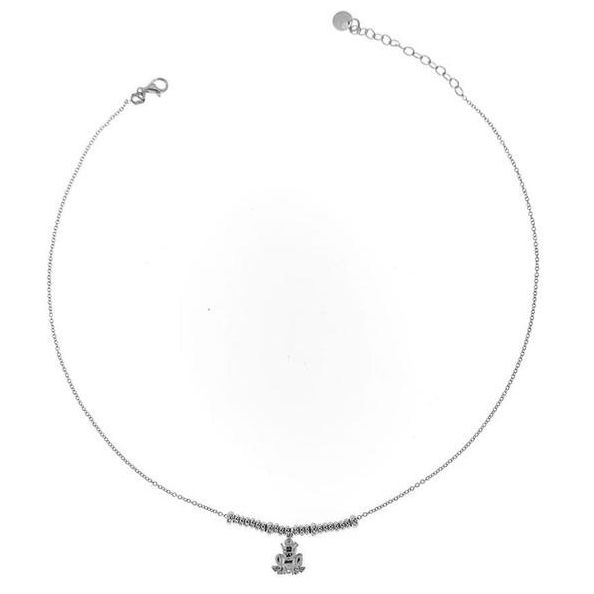 COLLANE RUE DES MILLE MOD. GR-002 1SOG RAN RH necklace with charm on white background