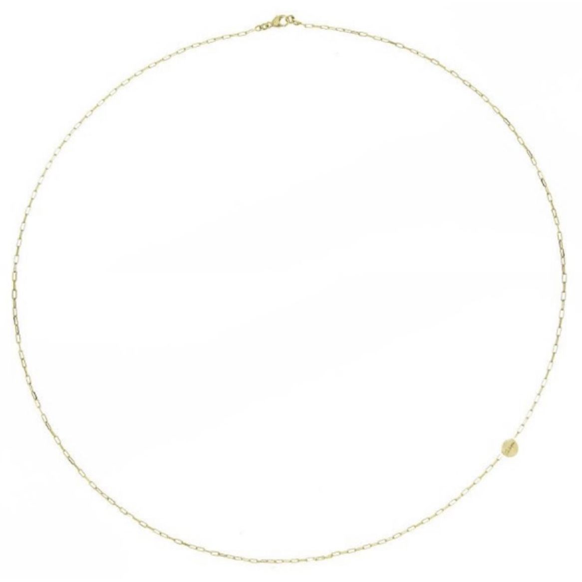 COLLANE RUE DES MILLE MOD. GRZ-007 BASE 02 minimalist gold chain necklace