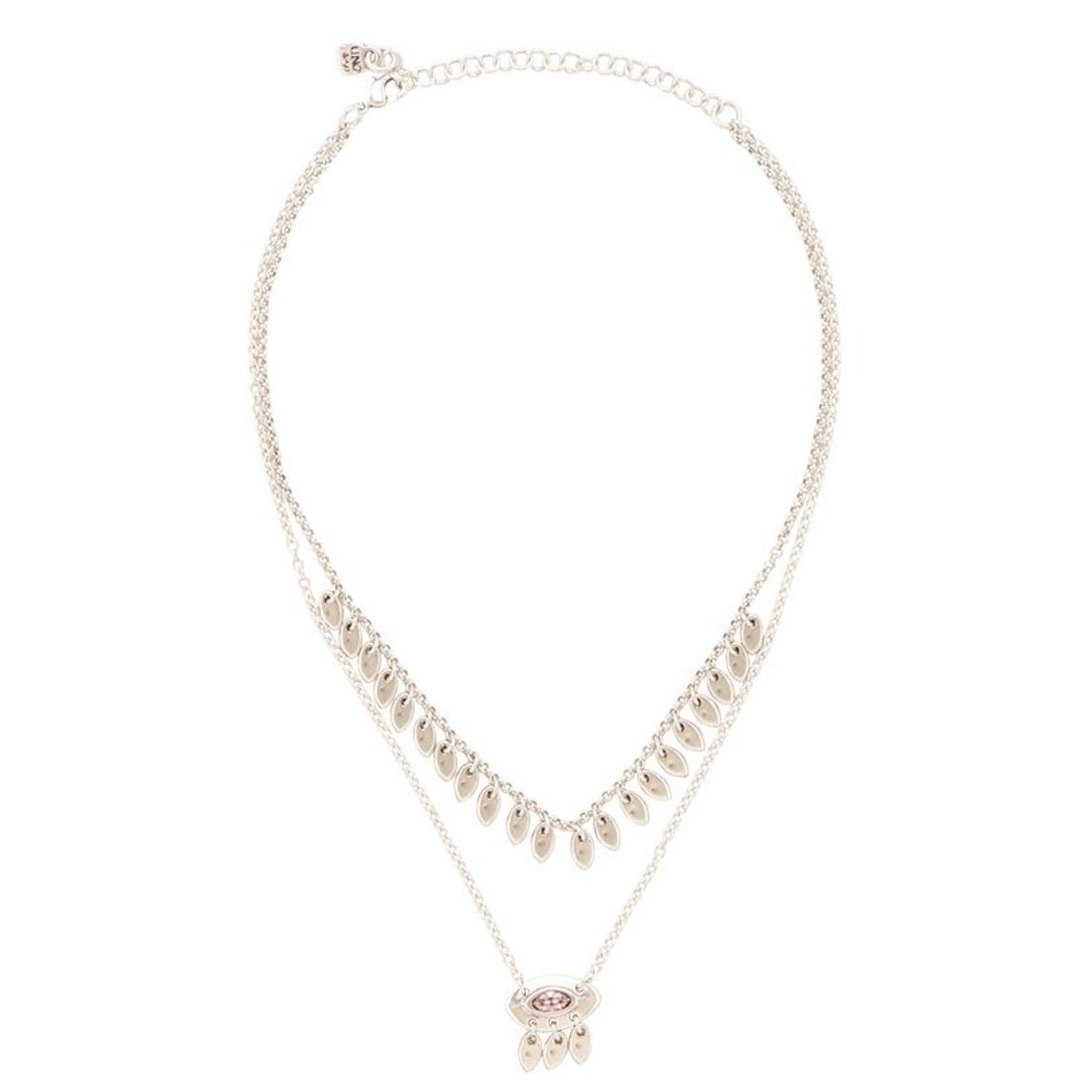 COLLANE UNO DE 50 MOD. UD_COL1398RSAMTL0U necklace with unique pendant design and delicate chain accents.