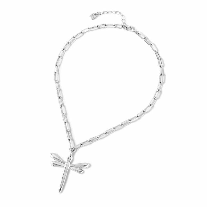 COLLANE UNO DE 50 MOD. UD_COL1574MTL0000U silver dragonfly necklace