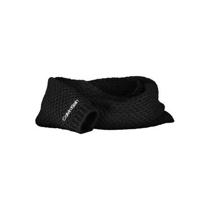 Calvin Klein Black Alpaca Wool Scarf