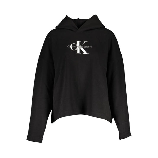 Calvin Klein Black Cotton Women's Hoodie Calvin Klein