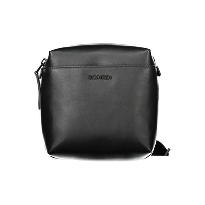 Calvin Klein Black Polyethylene Men Shoulder Bag with adjustable strap and zip closure
