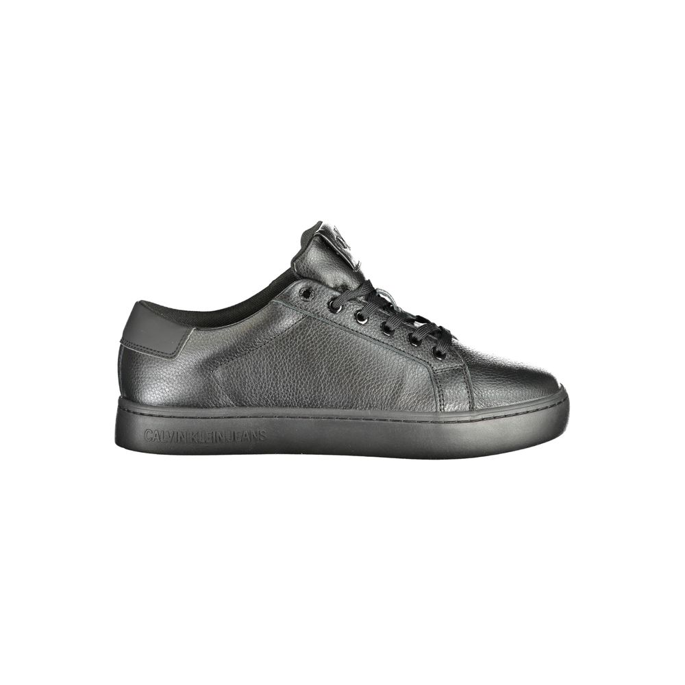 Calvin Klein Black Polyurethane Men Sneaker