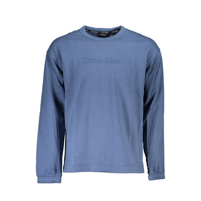 Calvin Klein Blu Cotton Men Sweatshirt