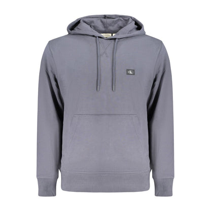 Calvin Klein Blue Cotton Men's Hooded Sweatshirt