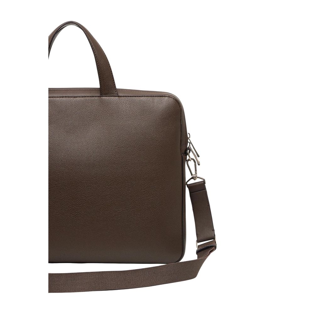 Calvin Klein Brown Polyethylene Briefcase 1728,71956299936,Bags,Briefcases - Bags,Brown,Calvin Klein,Men,New with tags