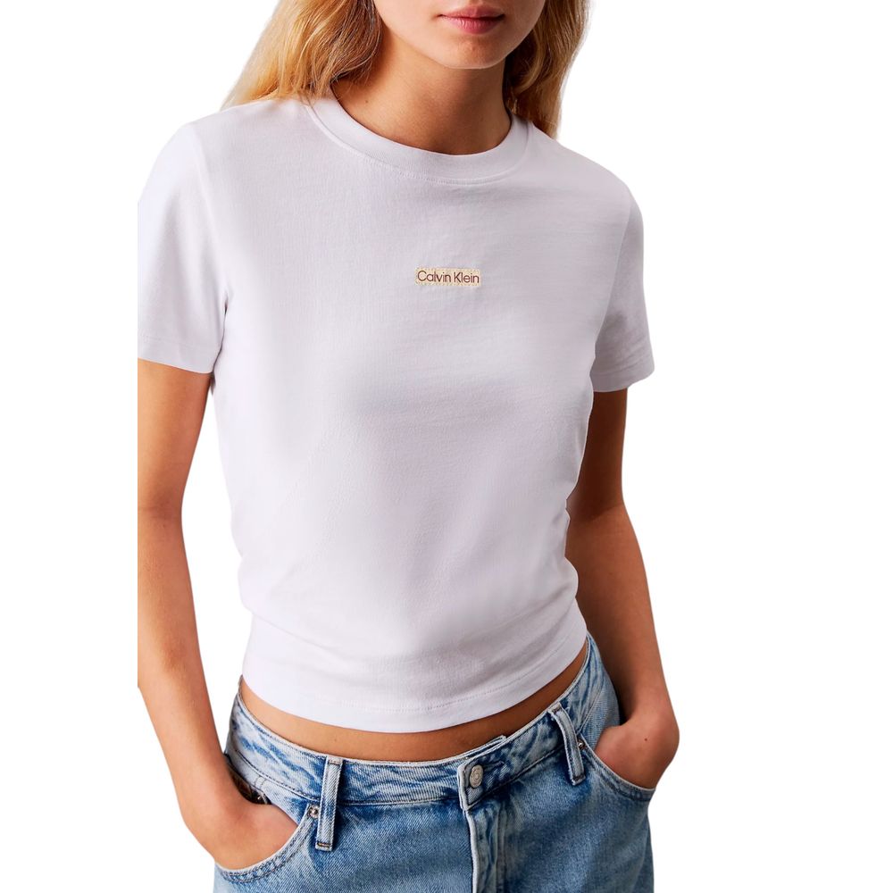 Calvin Klein Jeans White Recycled Cotton Sportswear