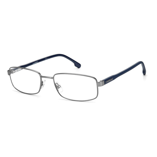 Carrera Gray Metal Frames with grey metal eyewear, rectangular design 55/19/140 mm, sleek and stylish glasses for men.