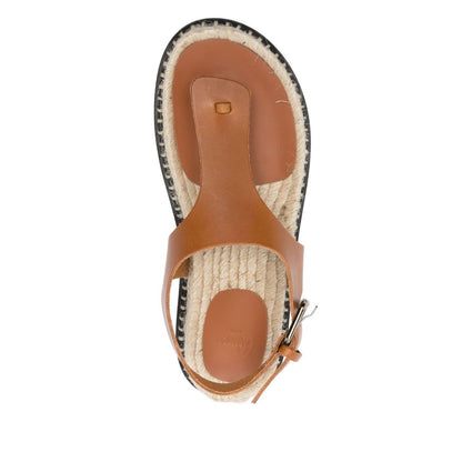 Castañer Castaner Sandals Leather Brown