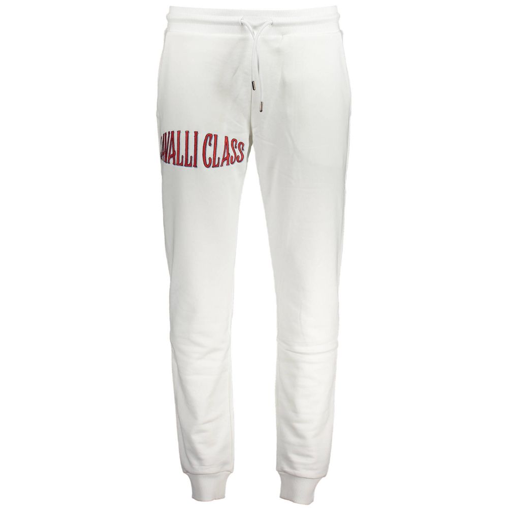 Cavalli Class White Cotton Pant
