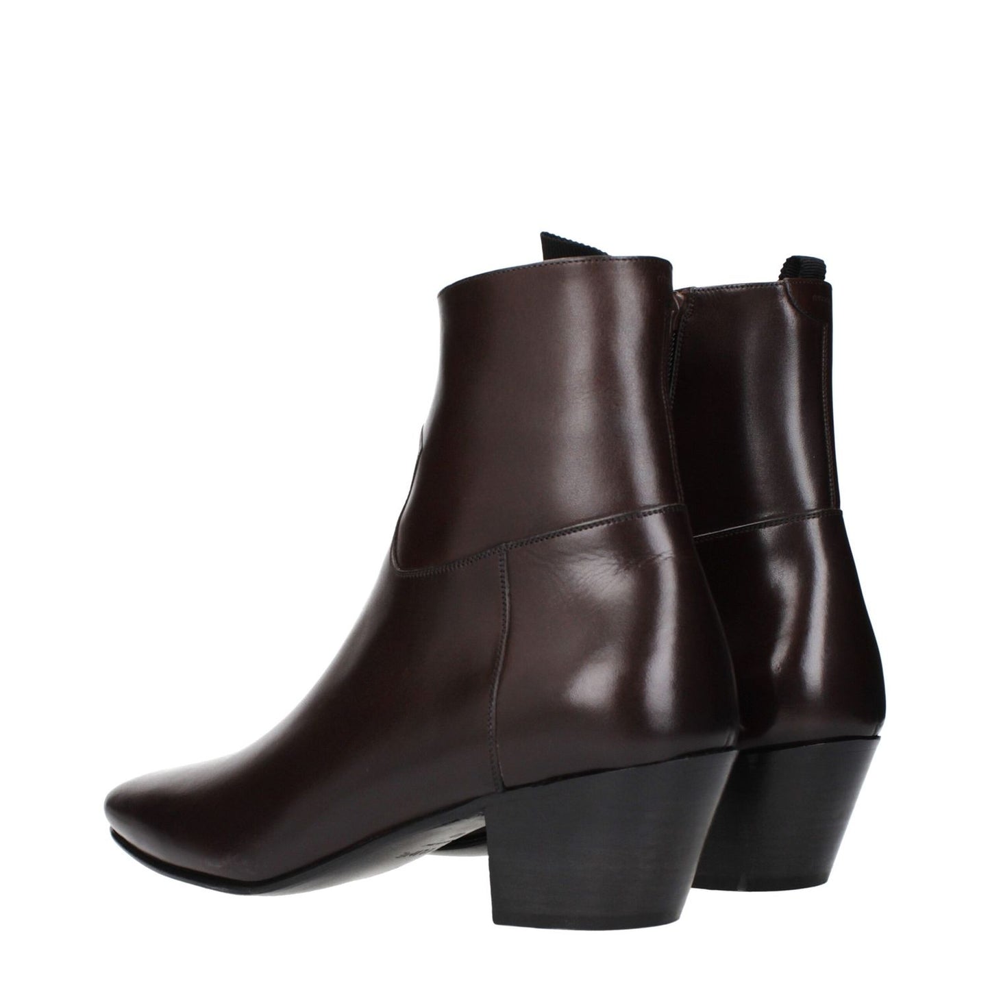 Celine Red Leather Ankle Boots with vintage effect and MPN 340603791C19OA, sleek design and elegant finish.