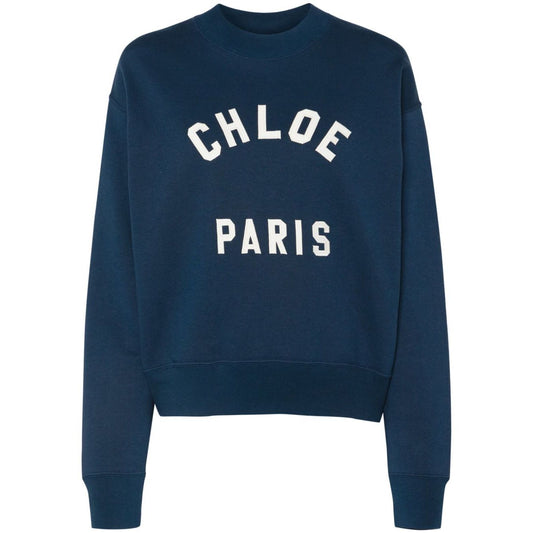 Chloé Chloè Sweaters Blue Topwear