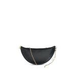Chloé Icons Shoulder Bag in brown lambskin with gold chain, Horse Medal detail, and signature Chloé Iconic charms, adjustable for versatile wear.