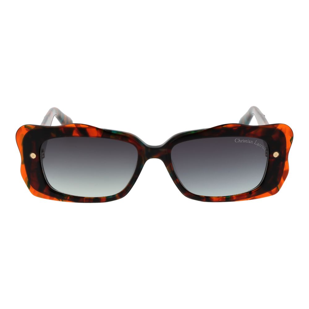 Christian Lacroix Multicolor Women Sunglass with acetate frame and green lenses