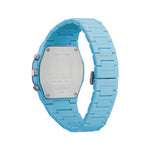 D1 MILANO Mod. POLYCHRONO BLUE BLAST wristwatch with polycarbonate strap, 40.5 mm case, quartz movement, and chronograph function.