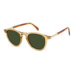 Acetate gent's sunglasses DAVID BECKHAM MOD. DB 1114_S with green lenses and brown frame