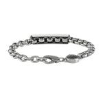 DIESEL JEWELS JEWELRY Mod. DX1355931 metal bracelet showcased against a white background.
