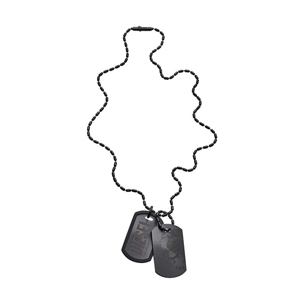 DIESEL JEWELS Mod. STEEL gent's necklace made of stainless steel with official packaging