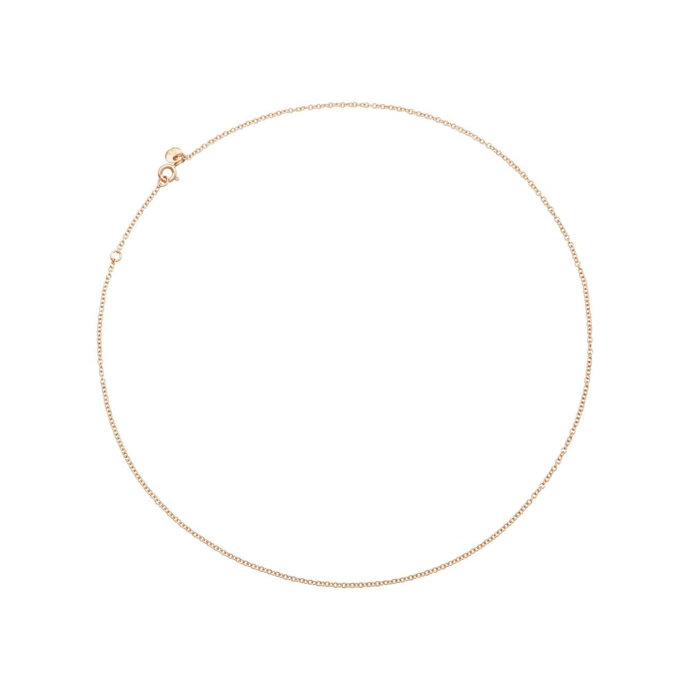 DODO Mod. DCB5012CHAIN0009R40 Gold 9kt unisex necklace in rose gold 9 Kt, elegant and minimalist design.